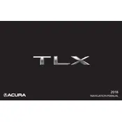 Acura TLX 2018 Sedan manual cover