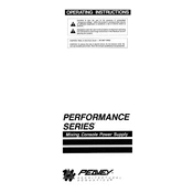 Peavey Performance Series Power Supply manual cover