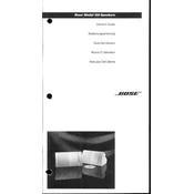 Bose 100 Speakers manual cover