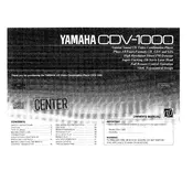 Yamaha CDV-1000 Disc Player manual cover