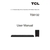 TCL TS8132 Soundbar manual cover