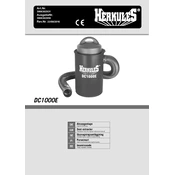 Herkules DC1000E 3906302931 Dust Collector manual cover