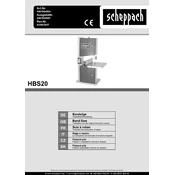 Scheppach HBS20 4901504924 Saw manual cover