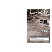 Can-Am DS 250 2016 Vehicle manual cover