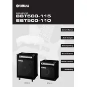 Yamaha BBT500-110 Amplifier manual cover