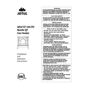 Jotul GF 100 DV Nordic QT Gas Heater manual cover