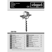 Scheppach EB1700 5904702904 Auger manual cover