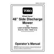 Toro Wheel Horse 48-inch 78268 Mower manual cover