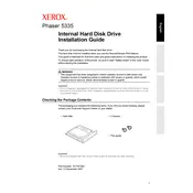 Xerox Phaser 5335 Internal Hard Disk Drive Printer manual cover