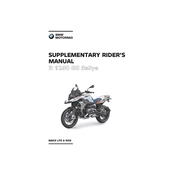 BMW R 1250 GS Rallye 2020 Motorcycle manual cover