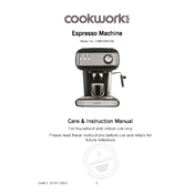 Cookworks 7356269 CM8500A-GS Coffee Machine manual cover