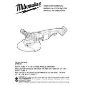 Milwaukee M18 Fuel 2785-20 Grinder manual cover