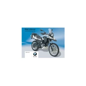 BMW G 650 GS Sertao 2011 Motorcycle manual cover