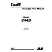 Lull 844B Forklift manual cover