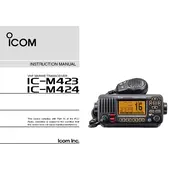 Icom IC-M424 Transceiver manual cover