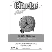 Clarke 3231569 CAM30110V 30 Inch Drum Fan manual cover