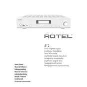 Rotel A12 Amplifier manual cover