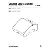 QSC Concert Stage Monitor CSM10 manual cover