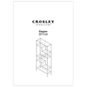 Crosley CF1113 Etagere manual cover