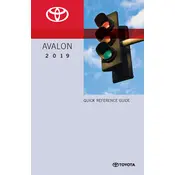 Toyota Avalon 2019 Sedan manual cover