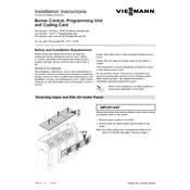 Viessmann Vitocrossal 300 CA3 Burner Control Boiler manual cover