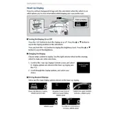 Acura RLX Sport Hybrid Head Up Display 2018 Sedan manual cover