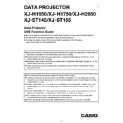 Casio XJ-H2650 Projector manual cover