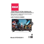 RCA RTDVD2811 TV manual cover