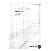 Fagor LFI-047IT Dishwasher manual cover