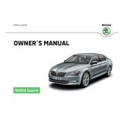 Škoda Superb 2016 Car manual cover