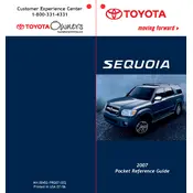 Toyota Sequoia 2007 SUV manual cover