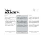 Roland EXR-3s manual cover