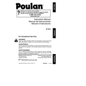 Poulan Pro S1970 Chainsaw manual cover