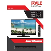 Pyle PTVLED15 TV manual cover