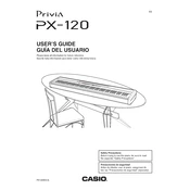 Casio Privia PX120 Keyboard manual cover