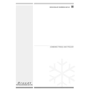 Brandt CO29AWLU Refrigerator manual cover