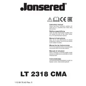 Jonsered LT 2318 CMA Lawn Mower 2018 manual cover