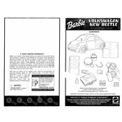 Barbie Mattel Volkswagen New Beetle 27589 Toy manual cover