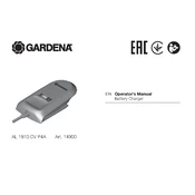 Poulan Pro Gardena AL1810 CV P4A Battery manual cover