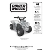 Power Wheels Mattel Nickelodeon Lil Quad Teenage Mutant Ninja Turtles DRH66 Toy manual cover