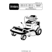 Toro ProLine 616-Z 74120 Tractor manual cover