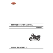 Moto Guzzi Stelvio 1200 NTX MY11 Motorcycle manual cover