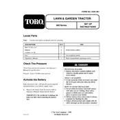 Toro Wheel Horse 265-6 72049 Tractor manual cover