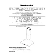 KitchenAid KVWB400DSS Hood manual cover