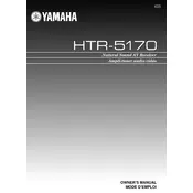 Yamaha HTR-5170 Receiver manual cover