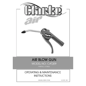 Clarke 3120526 CAT209 Air Blow Gun manual cover