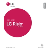 LG Risio LG-H343 White Phone manual cover