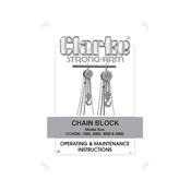 Clarke 7630450 CCH500 Chain Block manual cover