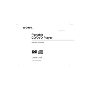 Sony DVP-FX705 manual cover