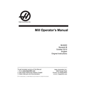 Haas Mill 96-8200 manual cover